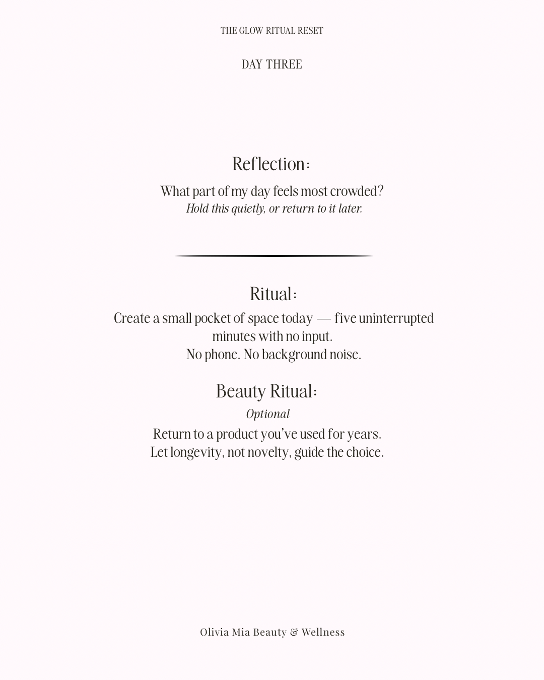 The Glow Ritual Reset